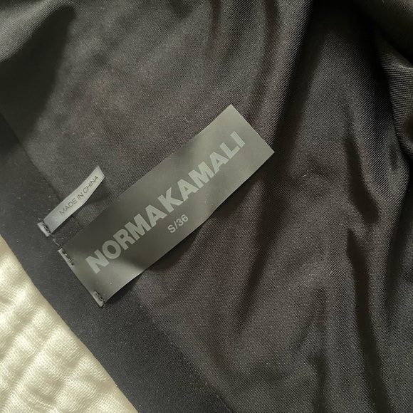 Norma Kamali Drop Shoulder Side Drape Gown in Black velvet - Picture 6 of 13